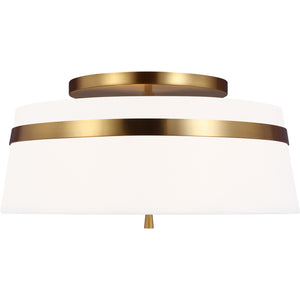 Cordtlandt Large Semi-Flush Mount Aged Iron - Visual Comfort Ceiling Lights