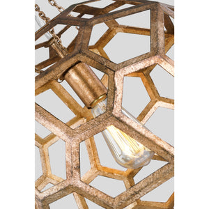 Feccetta Medium Pendant Antique Gild - Visual Comfort Ceiling Lights