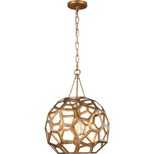 Feccetta Medium Pendant Antique Gild - Visual Comfort Ceiling Lights