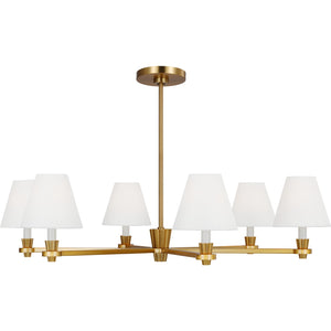 Paisley Large Chandelier Burnished Brass - Visual Comfort Ceiling Lights