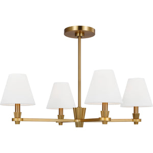 Paisley Medium Chandelier Burnished Brass - Visual Comfort Ceiling Lights