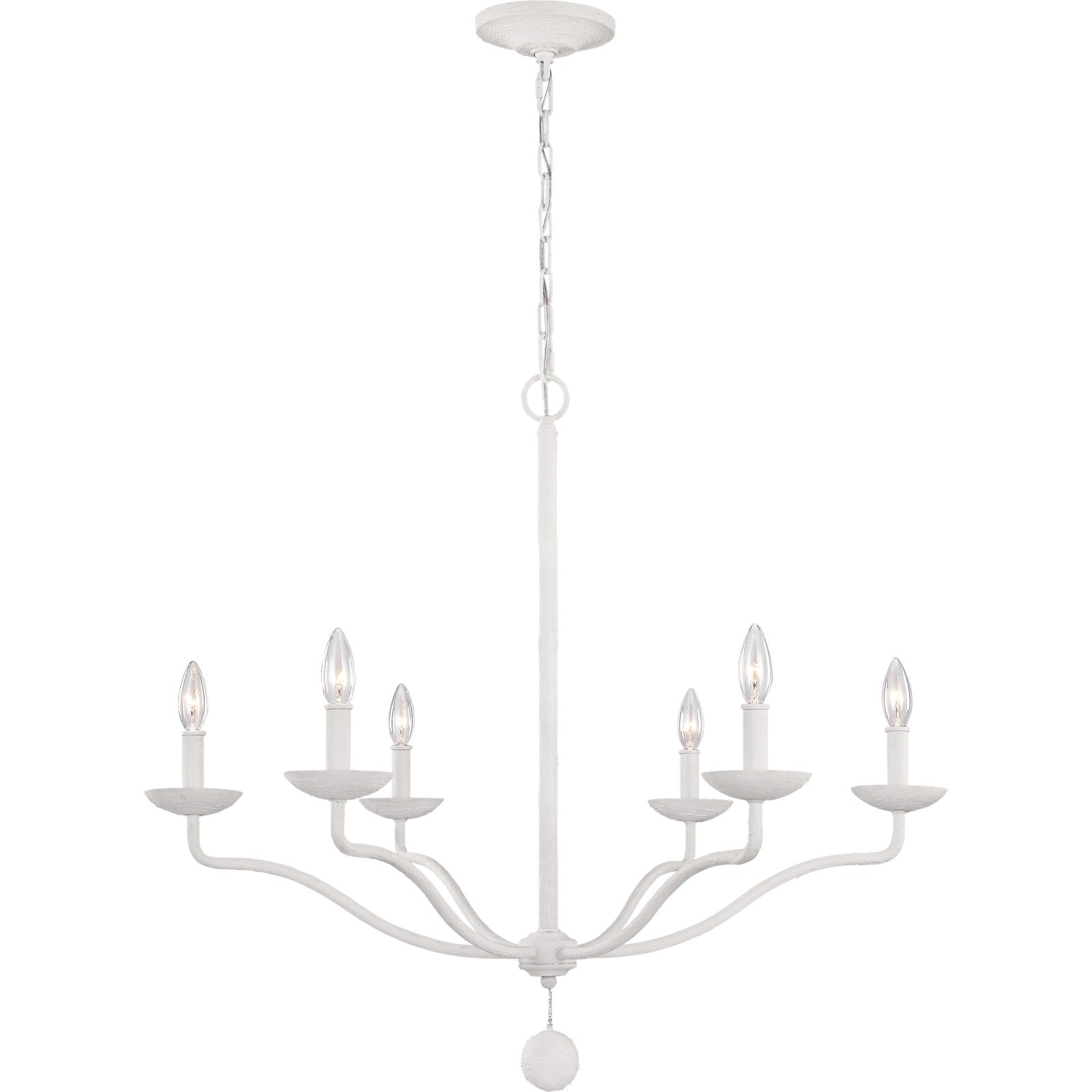 Annie Medium Chandelier Plaster White - Visual Comfort Ceiling Lights