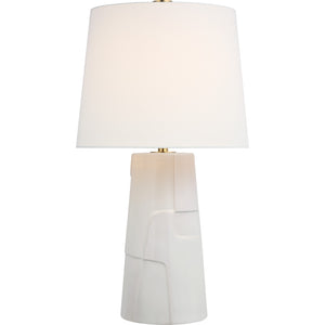 Braque Medium Debossed Table Lamp - Visual Comfort Table Lamps