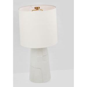 Braque Medium Debossed Table Lamp - Visual Comfort Table Lamps