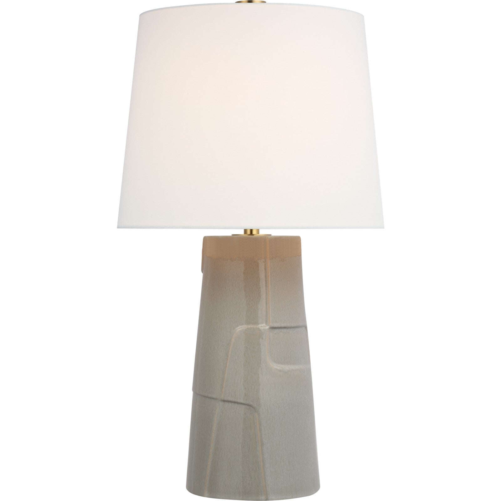 Braque Medium Debossed Table Lamp - Visual Comfort Table Lamps