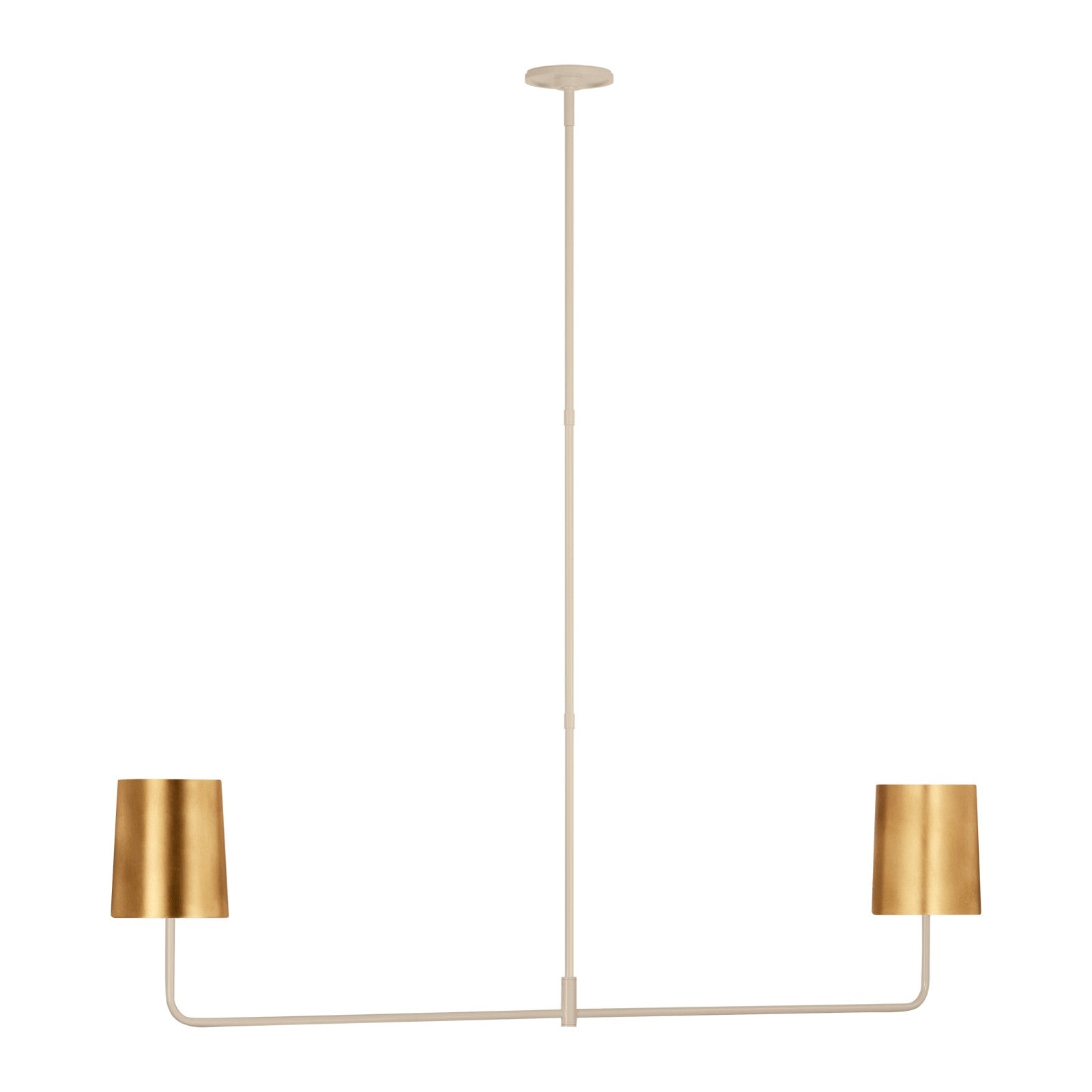 Go Lightly 54" Two Light Linear Chandelier - Visual Comfort Ceiling Lights