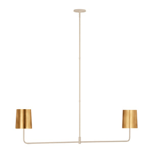 Go Lightly 54" Two Light Linear Chandelier - Visual Comfort Ceiling Lights