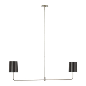 Go Lightly 54" Two Light Linear Chandelier - Visual Comfort Ceiling Lights