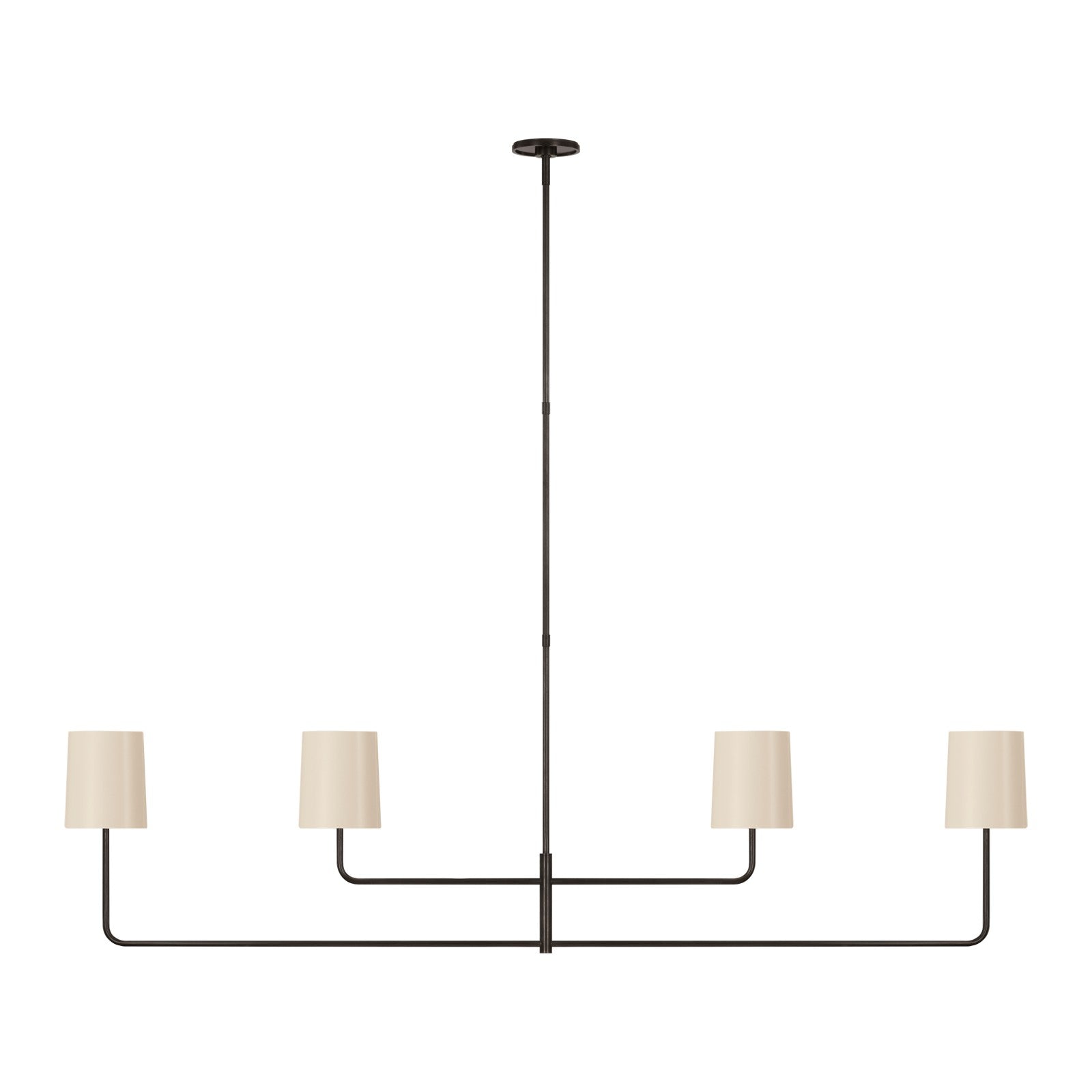 Go Lightly 70" Four Light Linear Chandelier - Visual Comfort Ceiling Lights