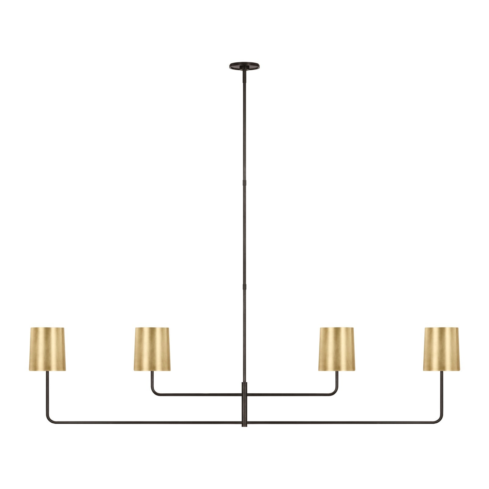 Go Lightly 70" Four Light Linear Chandelier - Visual Comfort Ceiling Lights