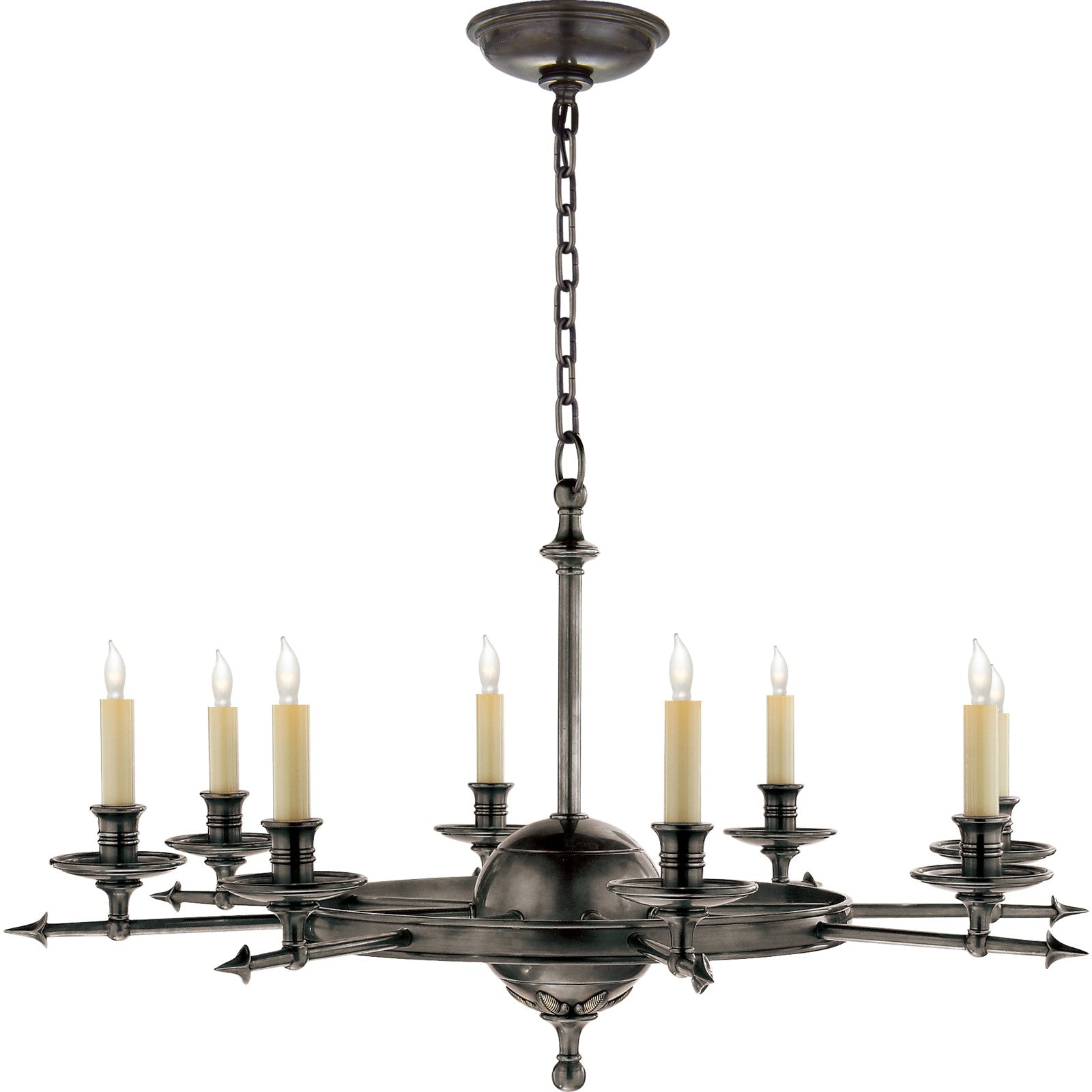Leaf and Arrow Large Chandelier - Visual Comfort Ceiling Lights