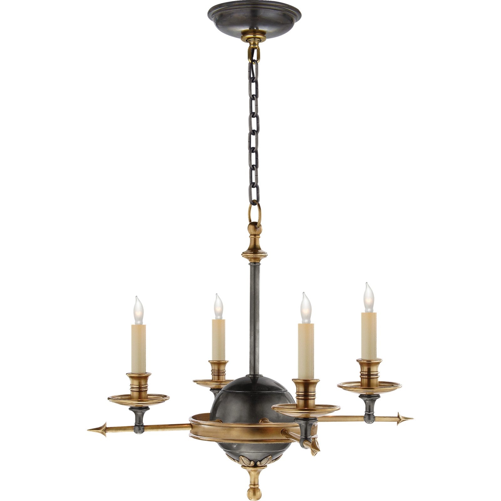 Leaf and Arrow Small Chandelier - Visual Comfort Ceiling Lights