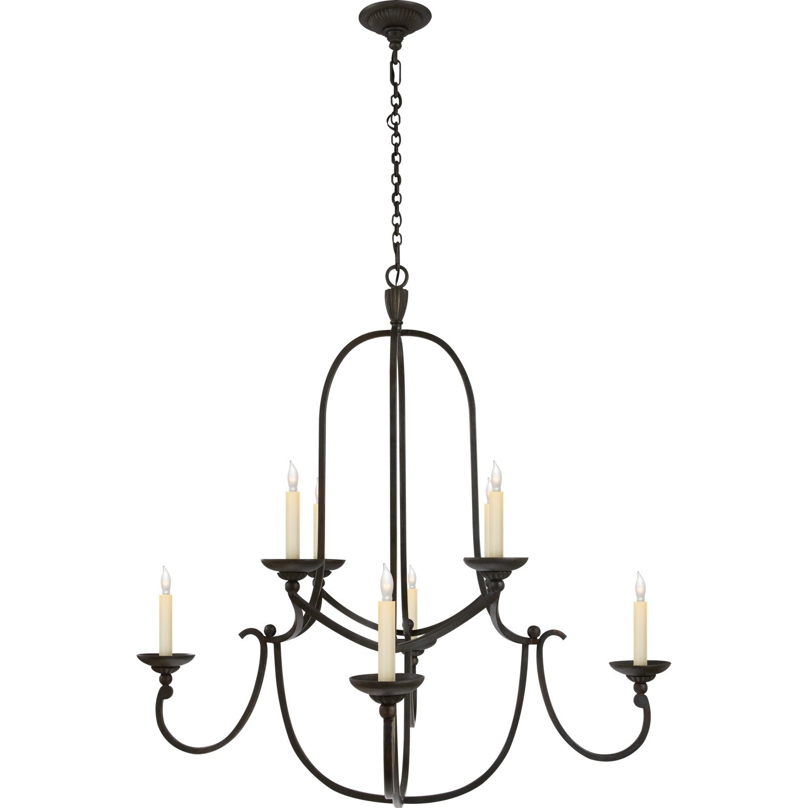 Flemish Medium Round Chandelier - Visual Comfort Ceiling Lights