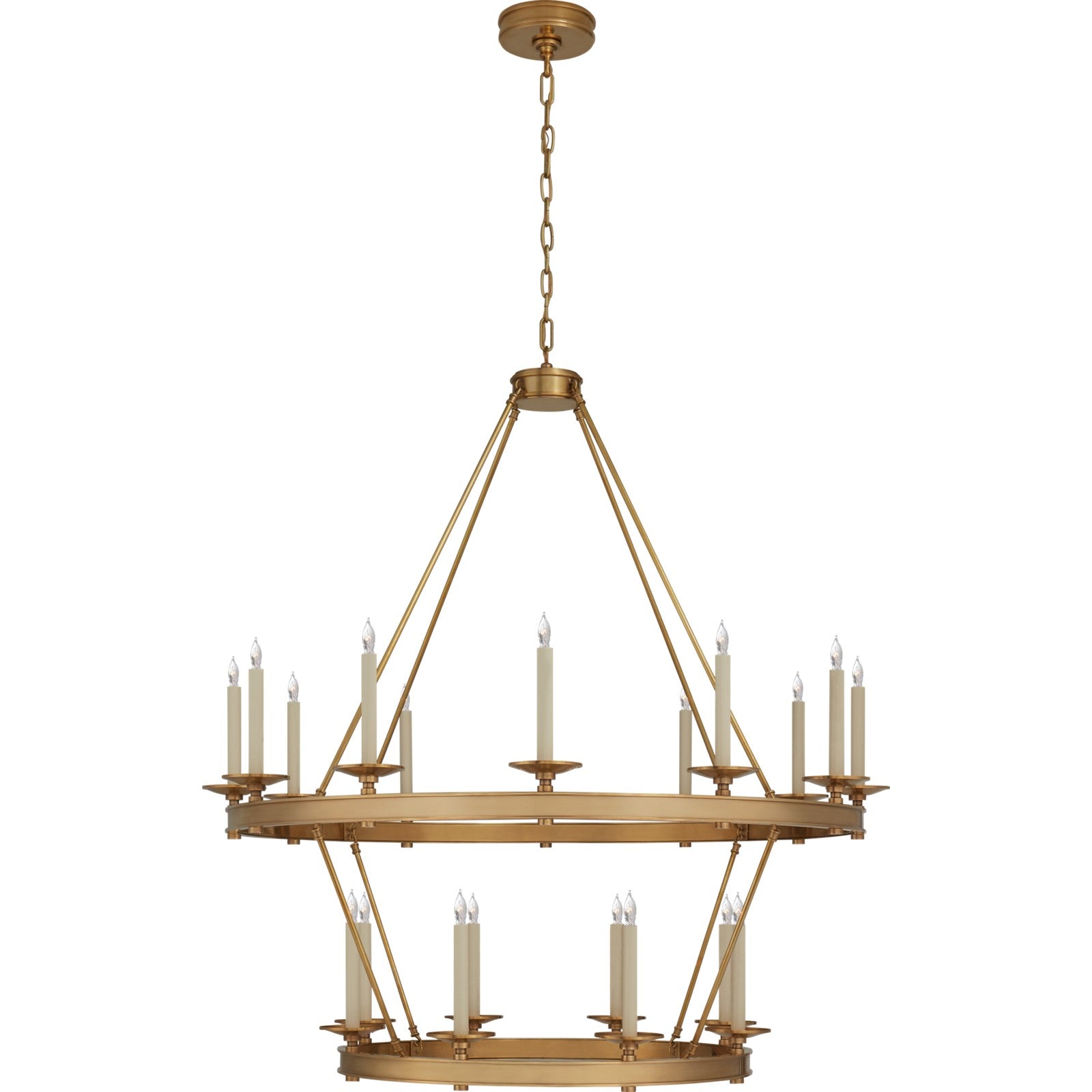 Launceton Large Two Tiered Chandelier - Visual Comfort Ceiling Lights
