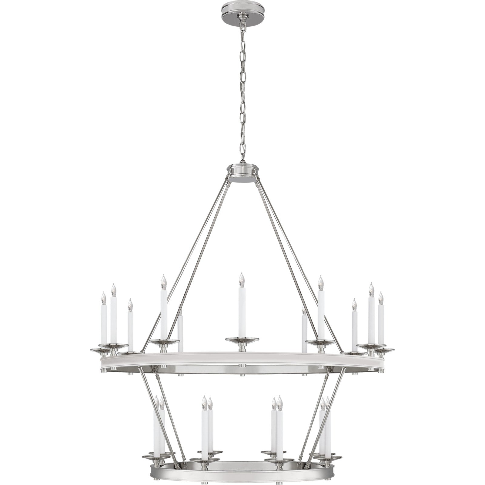 Launceton Large Two Tiered Chandelier - Visual Comfort Ceiling Lights