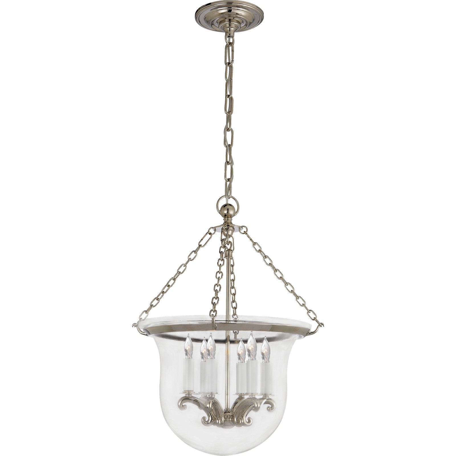 Country Medium Bell Jar Lantern - Visual Comfort Ceiling Lights