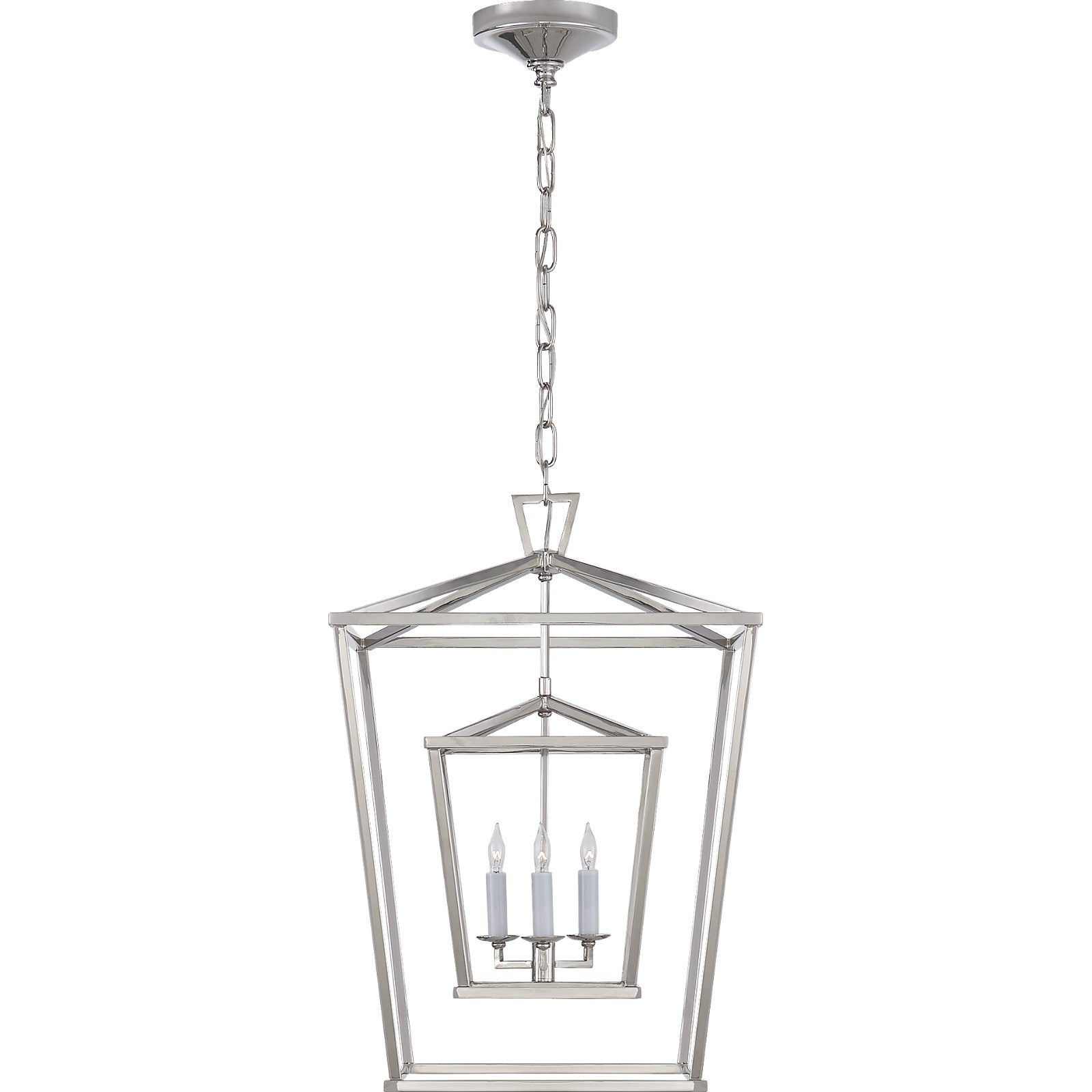 Darlana Medium Double Cage Lantern - Visual Comfort Ceiling Lights