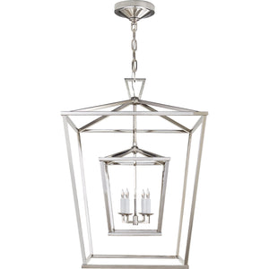 Darlana Large Double Cage Lantern - Visual Comfort Ceiling Lights