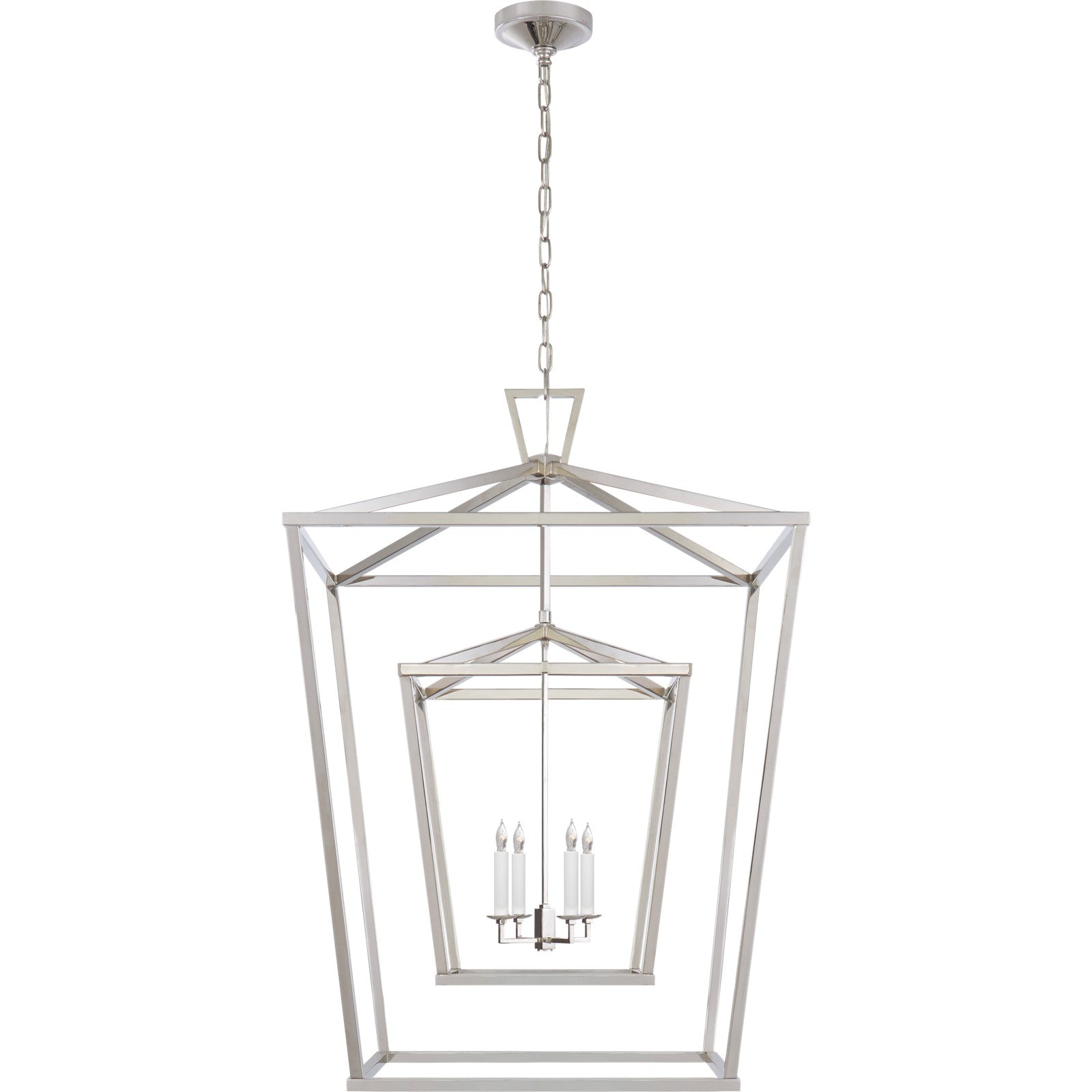 Darlana Extra Large Double Cage Lantern - Visual Comfort Ceiling Lights