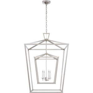 Darlana Extra Large Double Cage Lantern - Visual Comfort Ceiling Lights