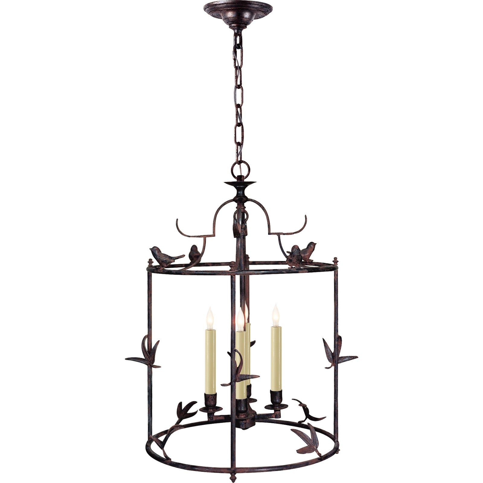 Diego Grande Classical Perching Bird Lantern - Visual Comfort Ceiling Lights