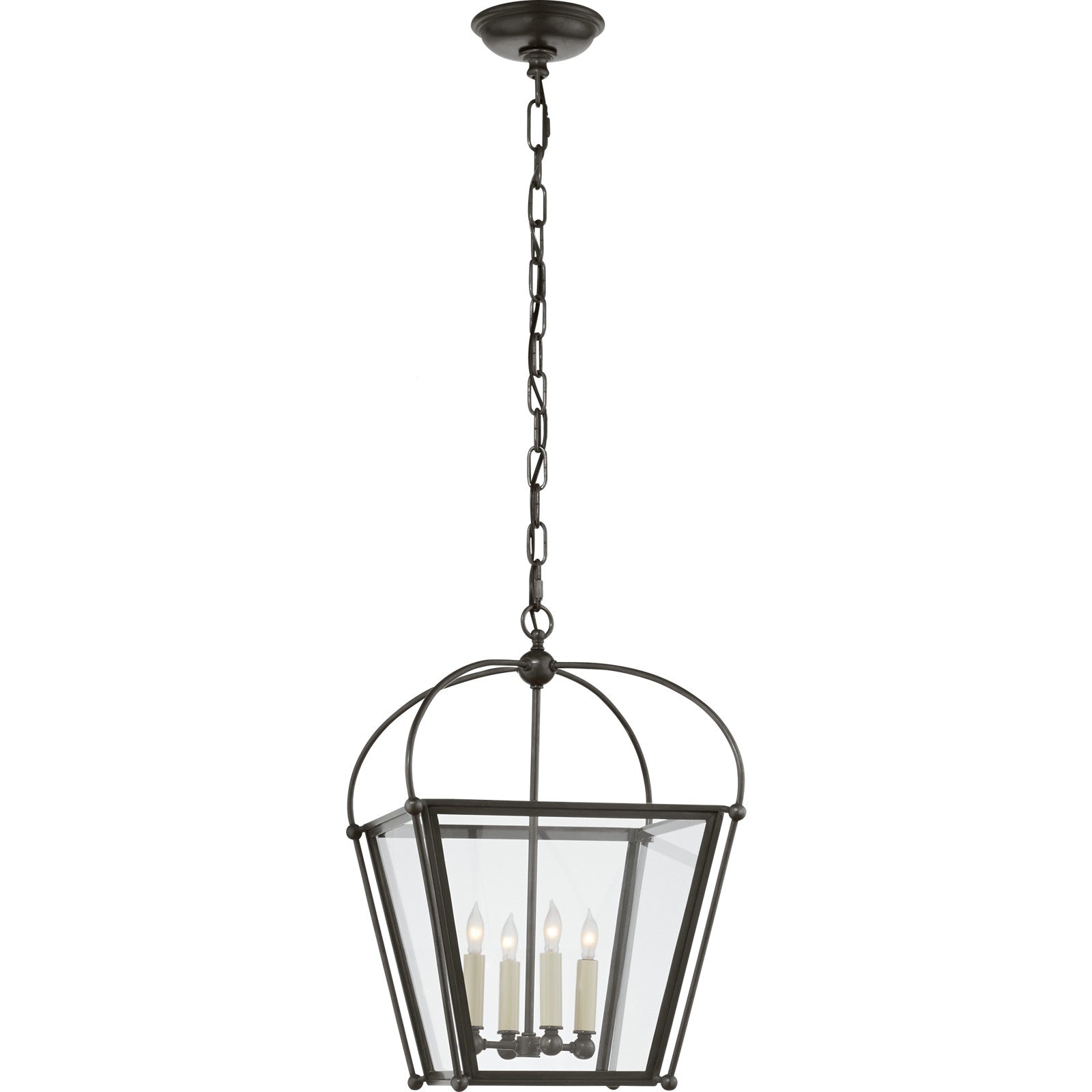 Riverside Small Square Lantern - Visual Comfort Ceiling Lights