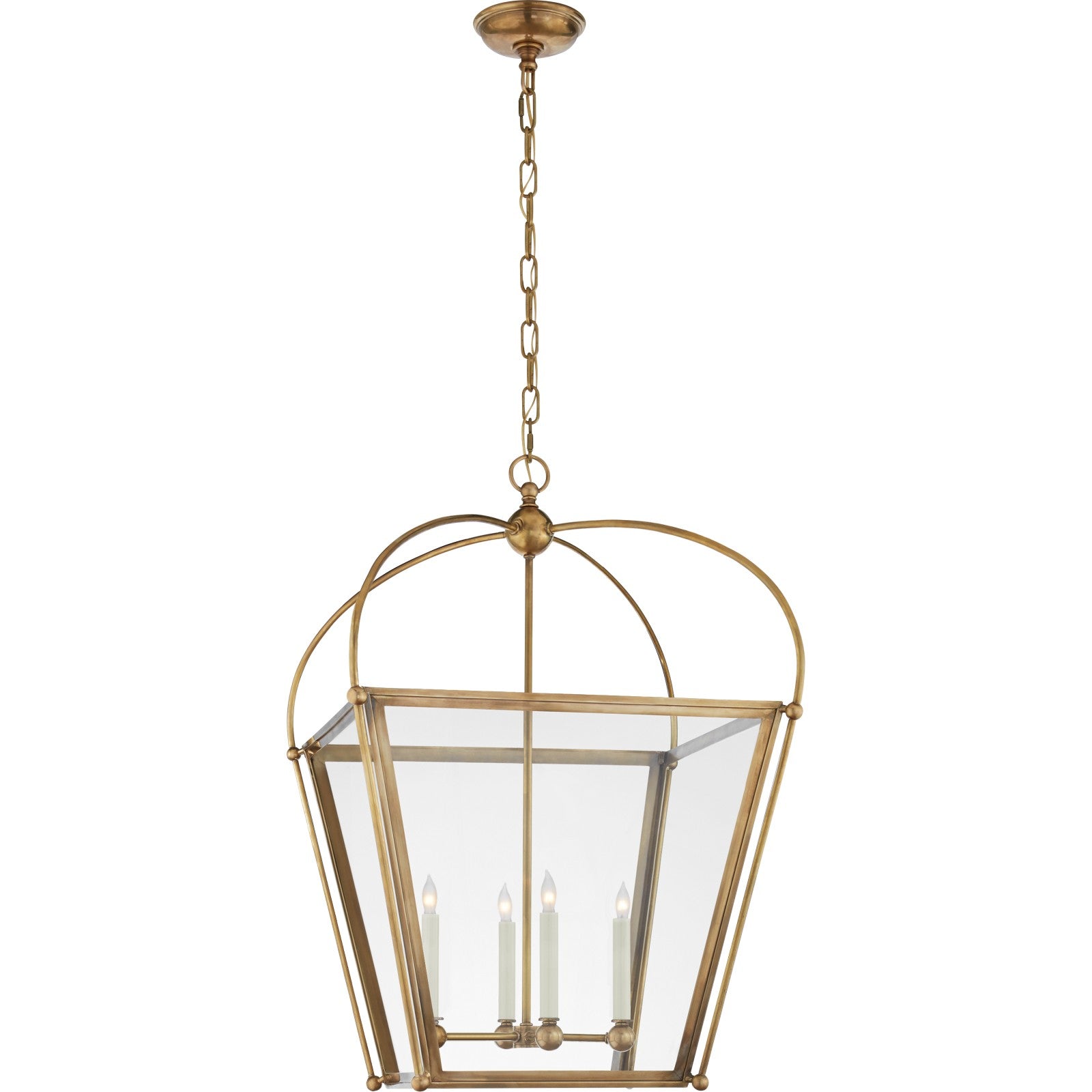 Riverside Medium Square Lantern - Visual Comfort Ceiling Lights
