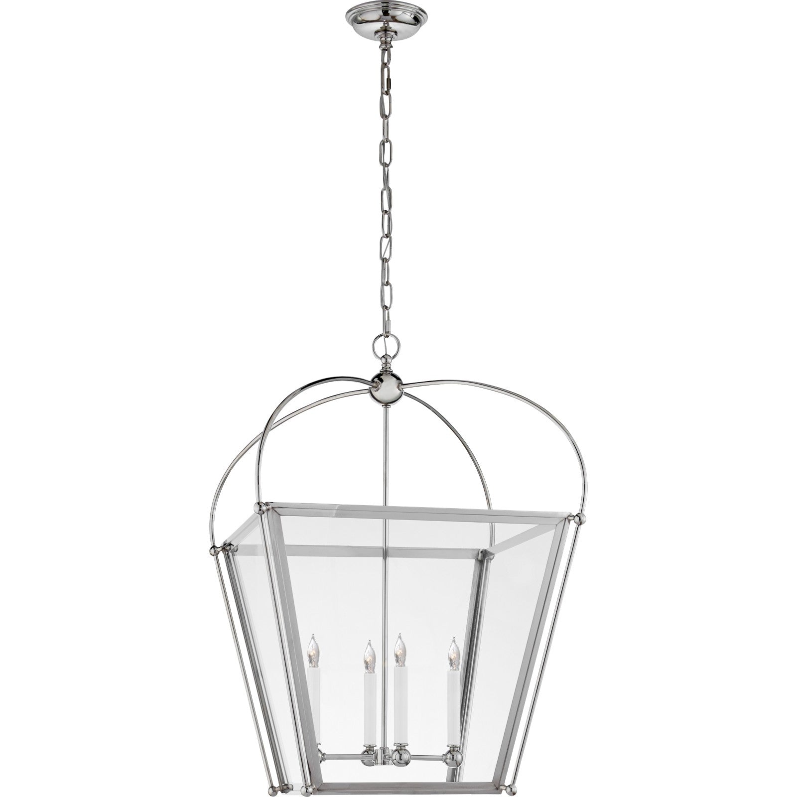 Riverside Medium Square Lantern - Visual Comfort Ceiling Lights