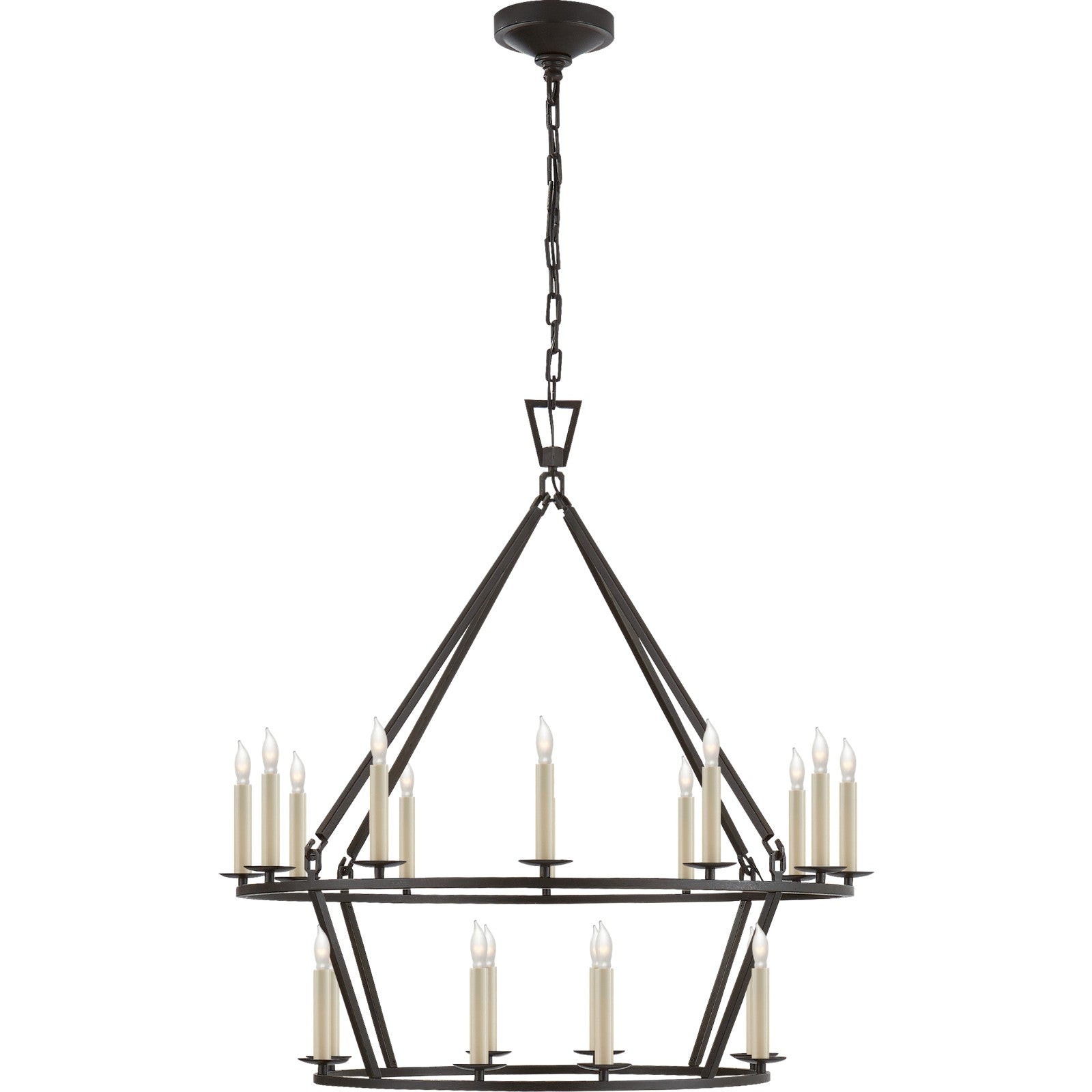 Darlana Medium Two-Tier Chandelier - Visual Comfort Ceiling Lights