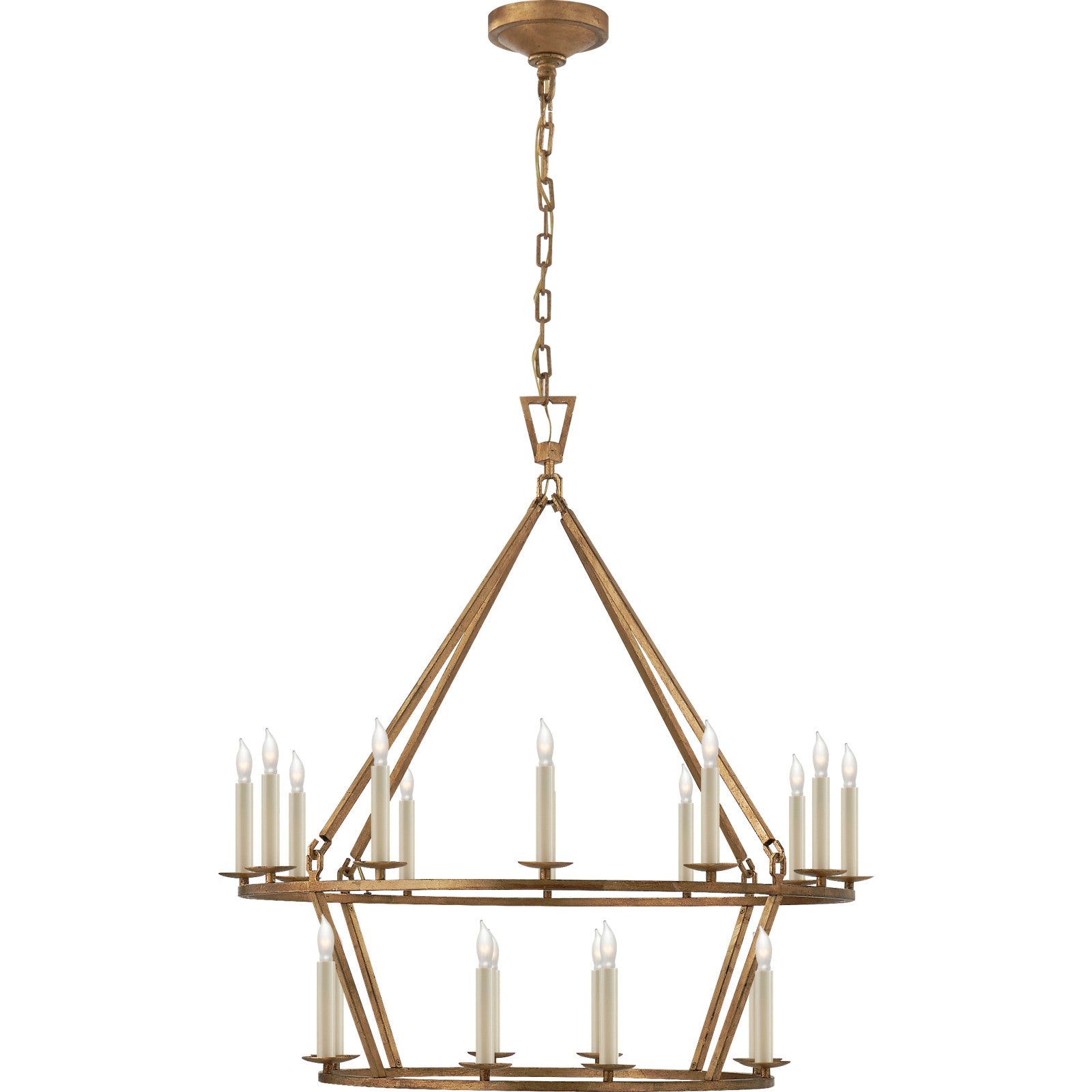 Darlana Medium Two-Tier Chandelier - Visual Comfort Ceiling Lights