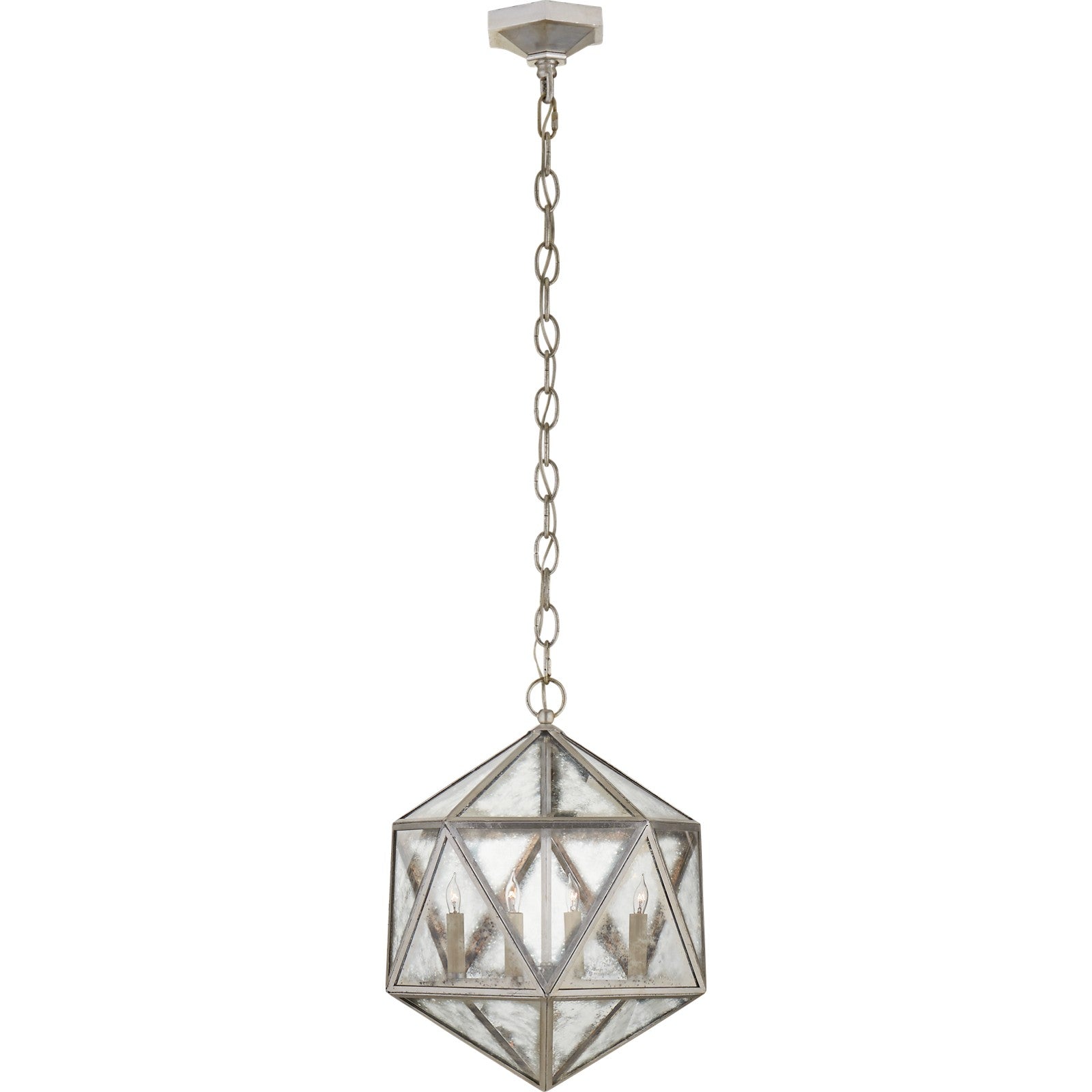 Zeno Medium 18 Facet Hedron Lantern - Visual Comfort Ceiling Lights