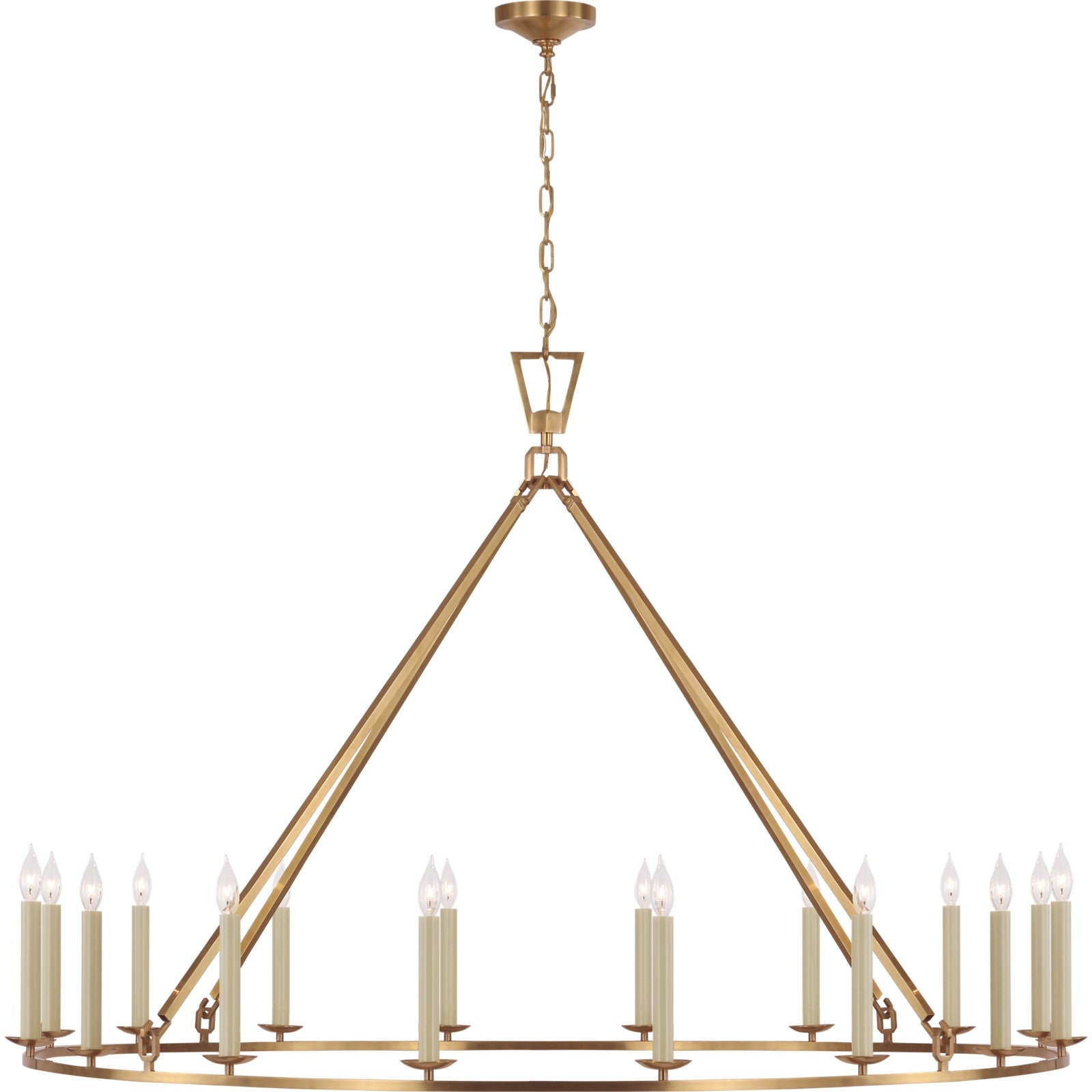 Darlana Oversized Single Ring Chandelier - Visual Comfort Ceiling Lights