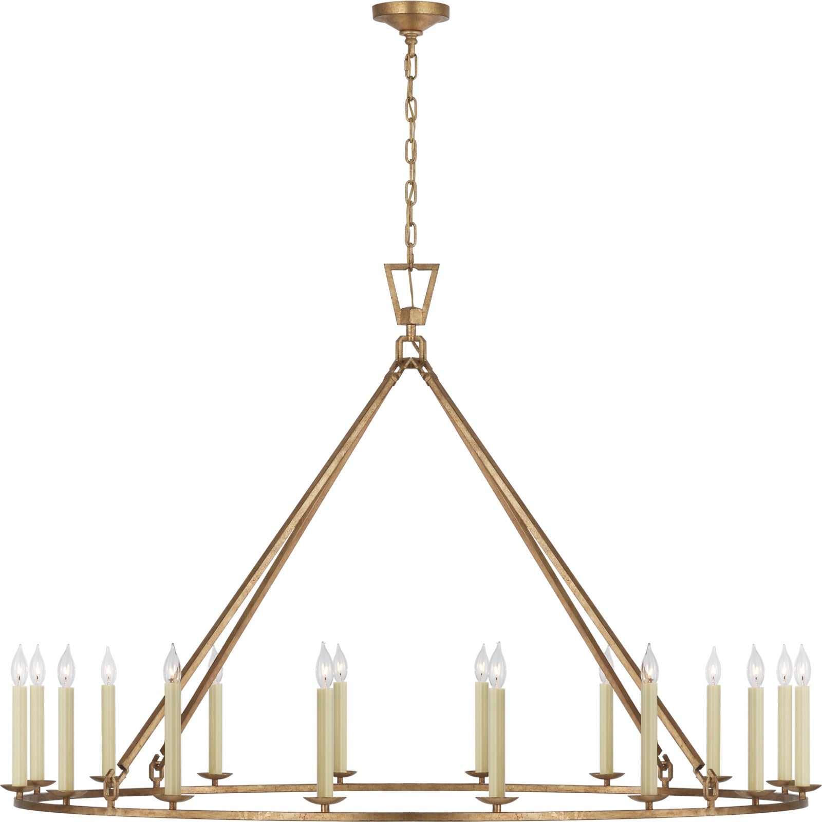 Darlana Oversized Single Ring Chandelier - Visual Comfort Ceiling Lights