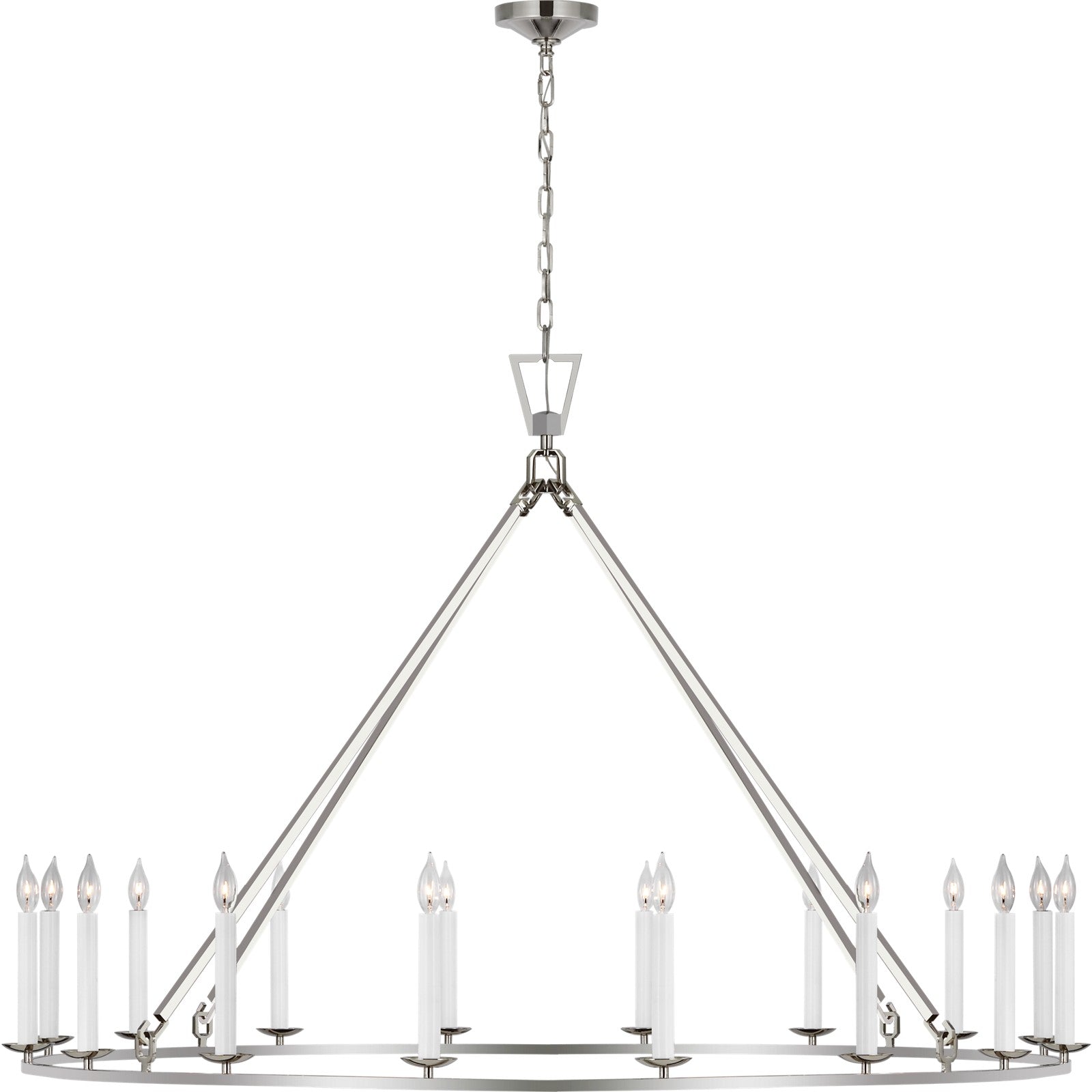 Darlana Oversized Single Ring Chandelier - Visual Comfort Ceiling Lights