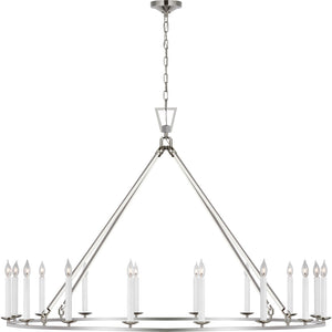 Darlana Oversized Single Ring Chandelier - Visual Comfort Ceiling Lights
