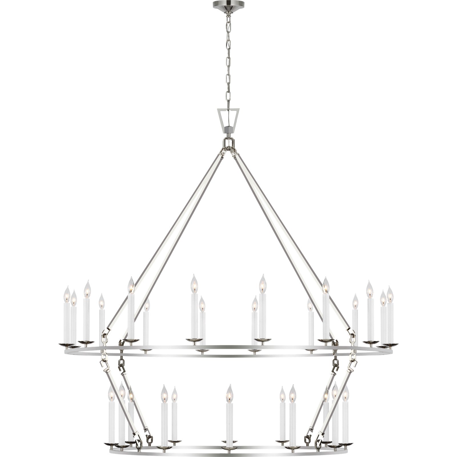Darlana Oversized Two Tier Chandelier - Visual Comfort Ceiling Lights