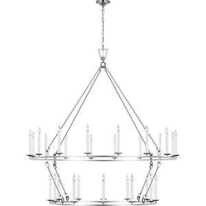 Darlana Oversized Two Tier Chandelier - Visual Comfort Ceiling Lights