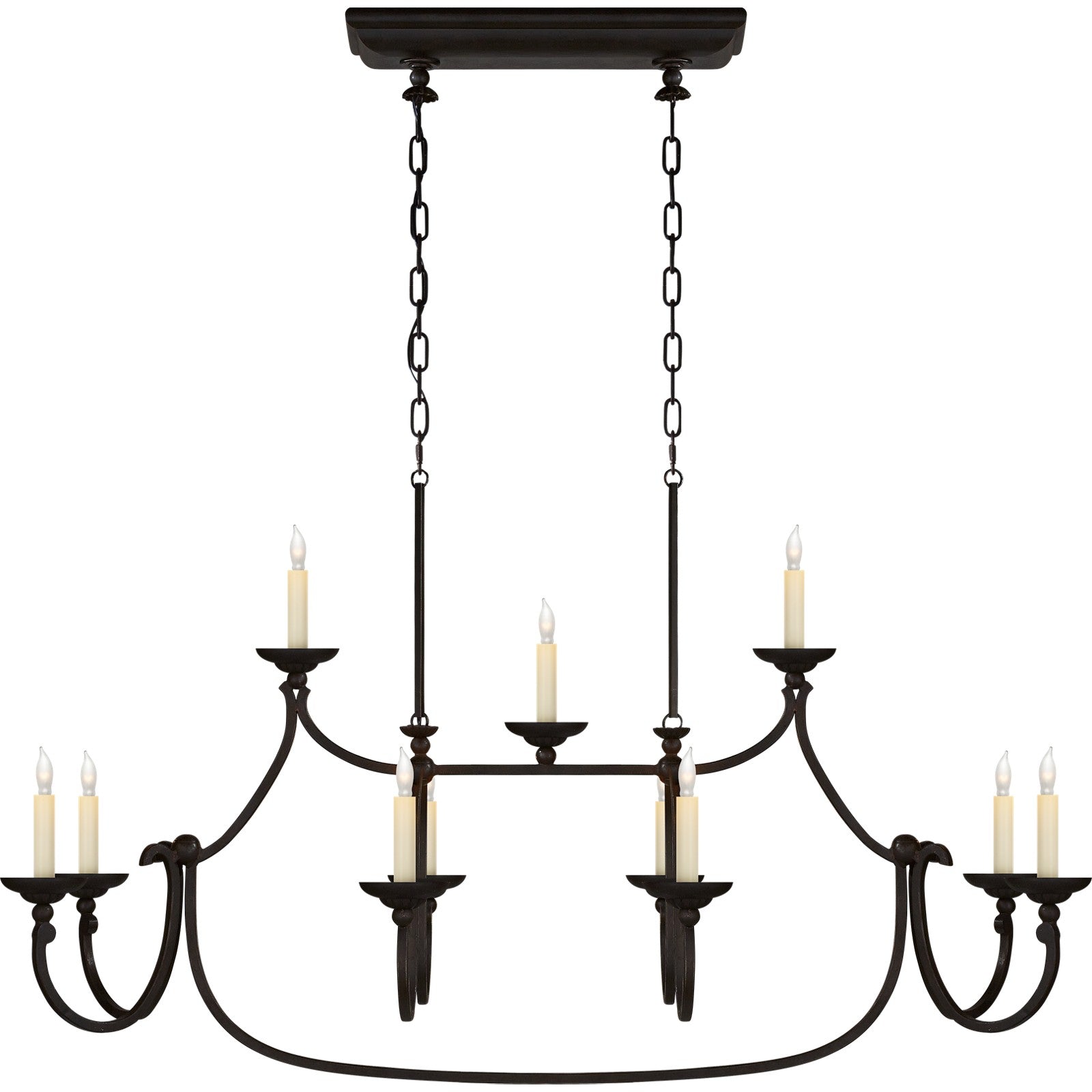 Flemish Large Linear Pendant - Visual Comfort Ceiling Lights