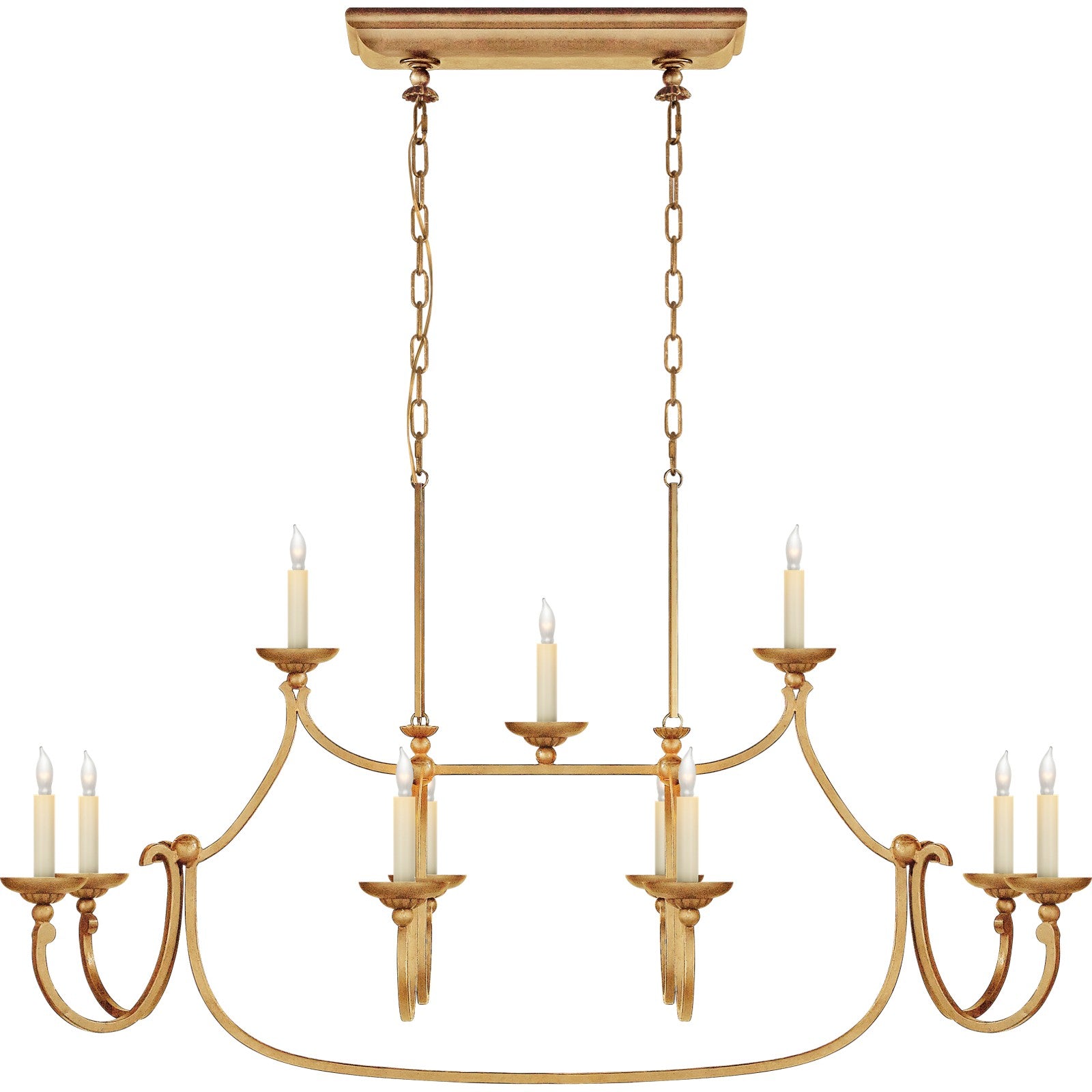 Flemish Large Linear Pendant - Visual Comfort Ceiling Lights