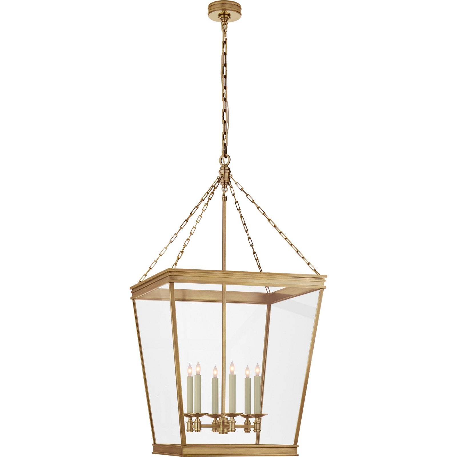 Launceton Large Square Lantern - Visual Comfort Ceiling Lights