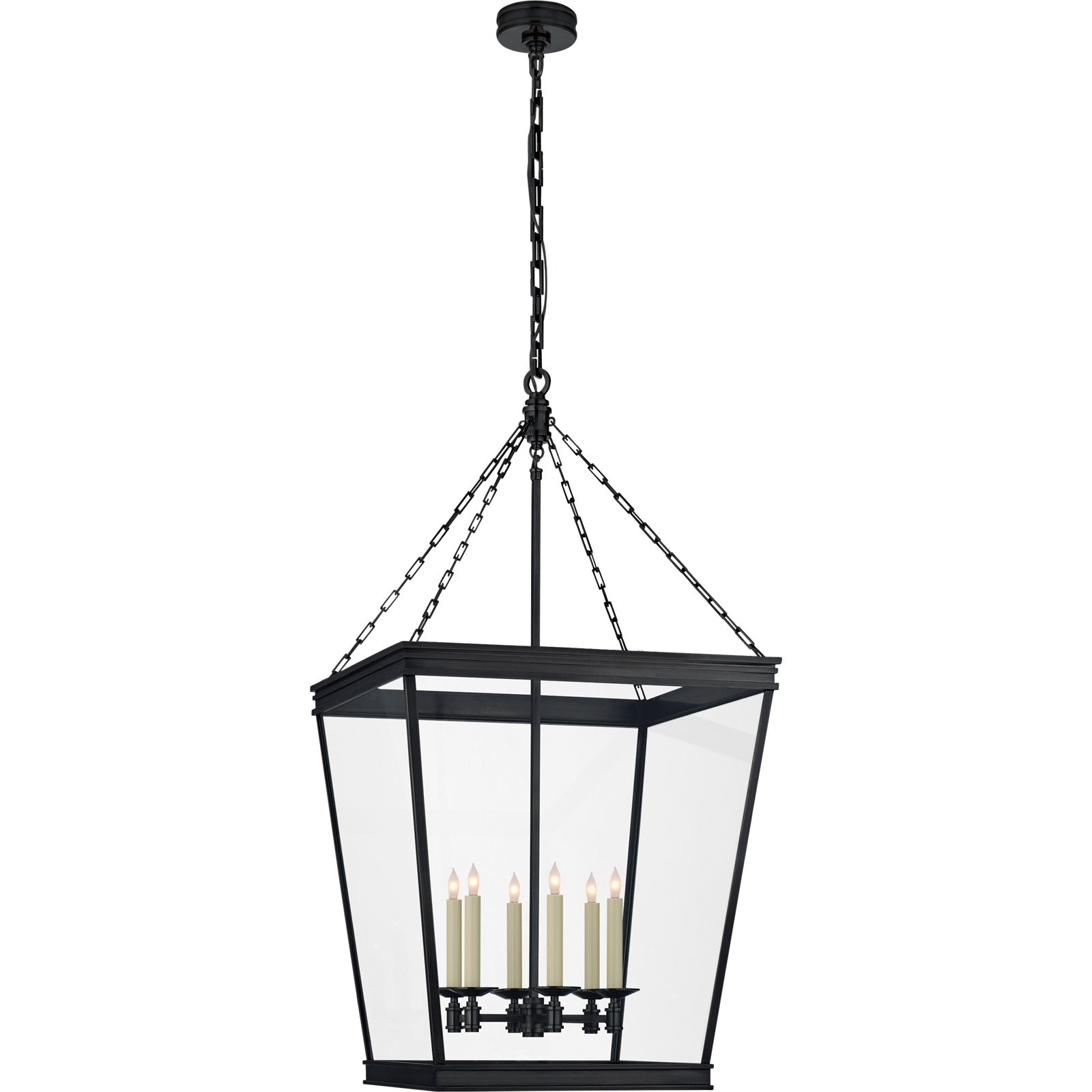 Launceton Large Square Lantern - Visual Comfort Ceiling Lights