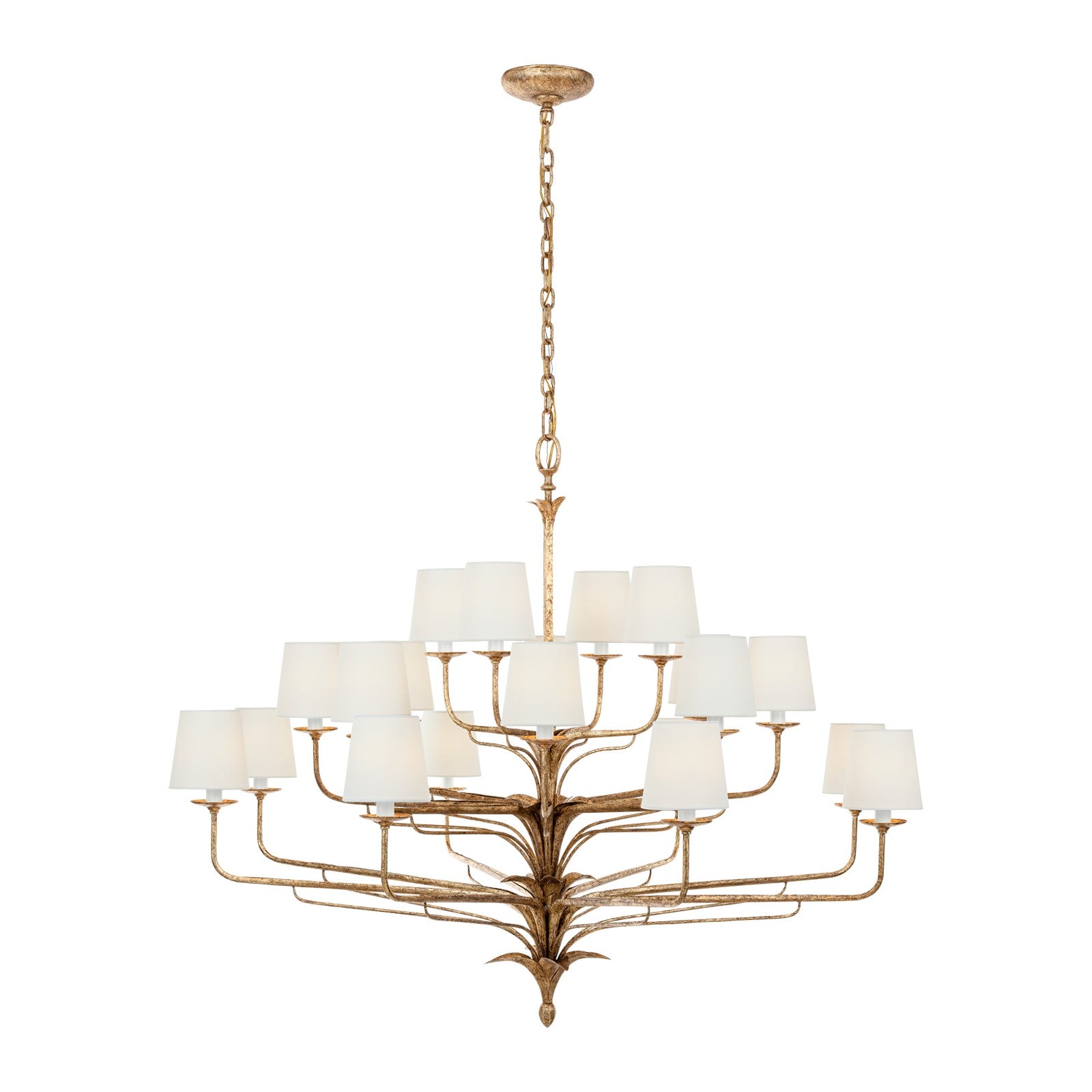 Amalfi 50" Three-Tiered Chandelier - Visual Comfort Ceiling Lights