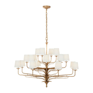 Amalfi 50" Three-Tiered Chandelier - Visual Comfort Ceiling Lights