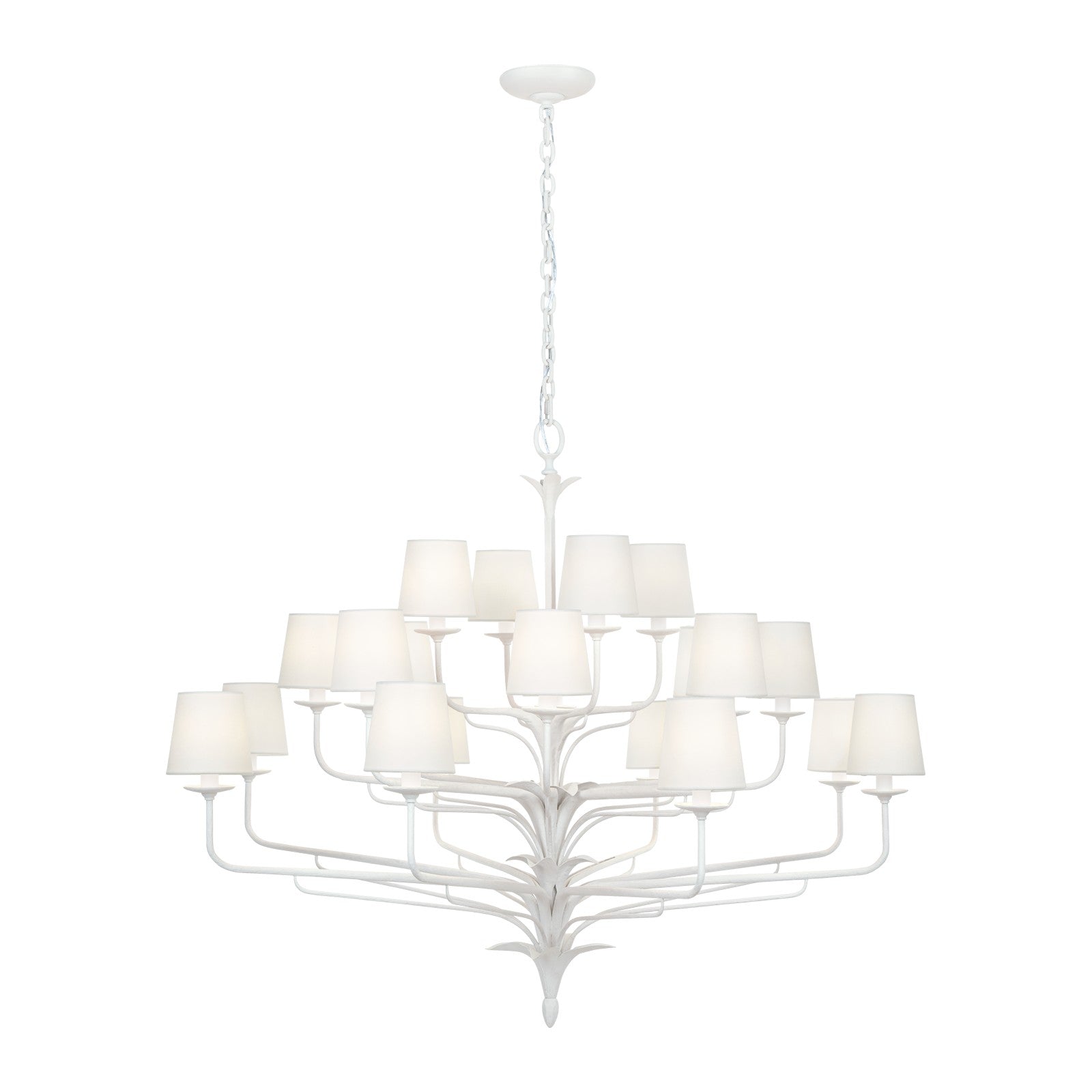 Amalfi 50" Three-Tiered Chandelier - Visual Comfort Ceiling Lights