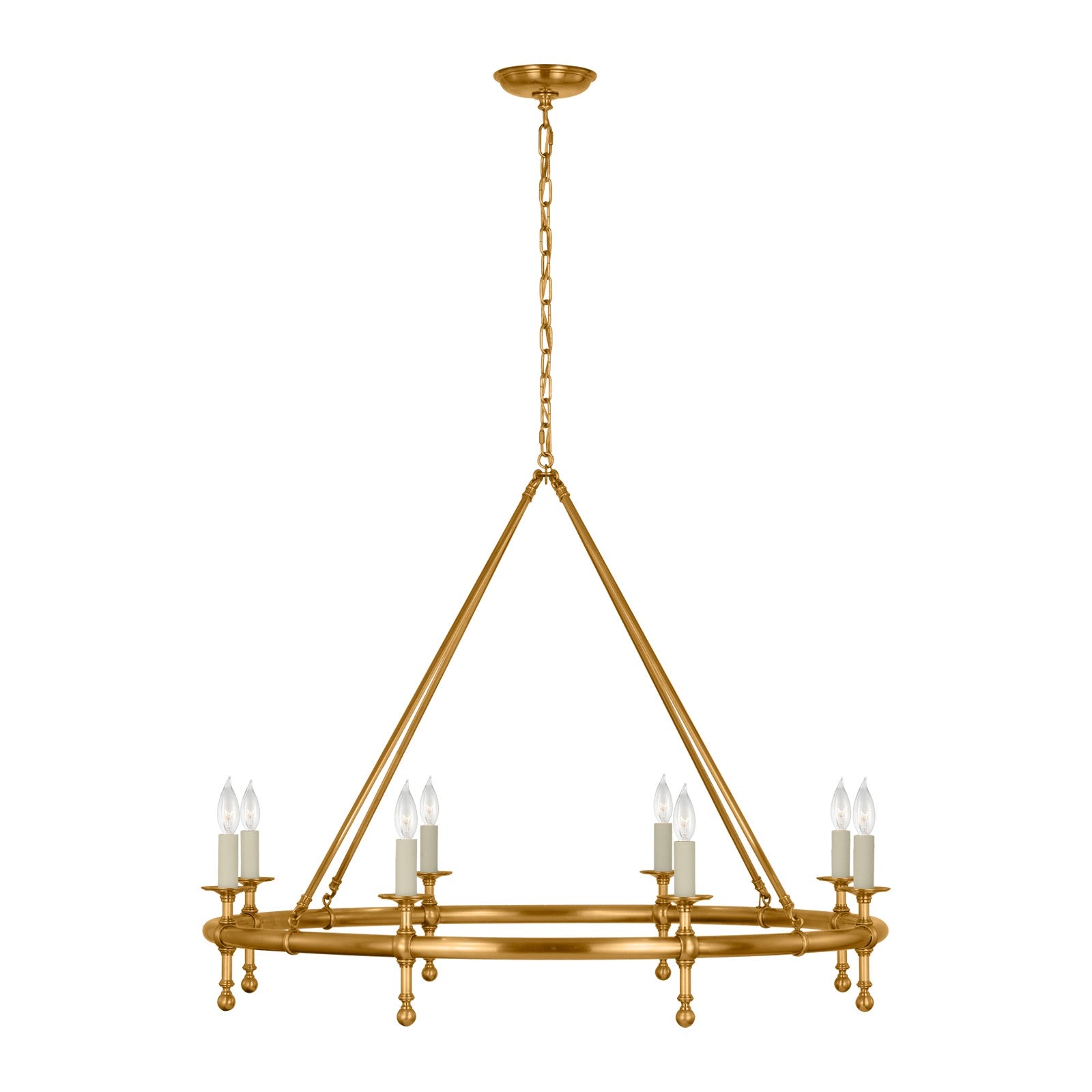 Classic 42" Ring Chandelier - Visual Comfort Ceiling Lights