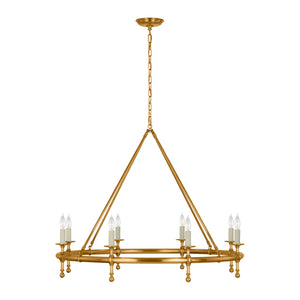 Classic 42" Ring Chandelier - Visual Comfort Ceiling Lights