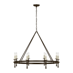 Classic 42" Ring Chandelier - Visual Comfort Ceiling Lights