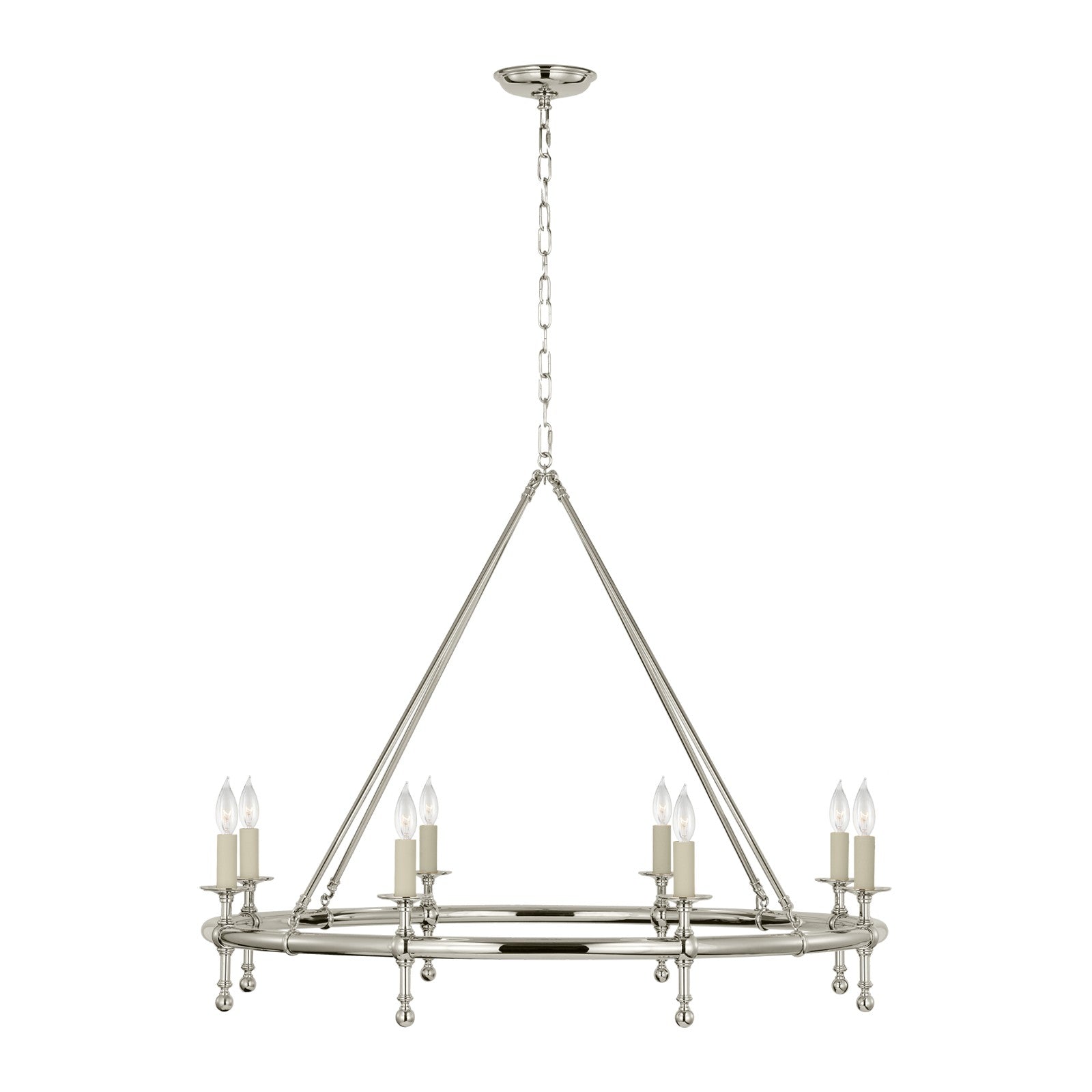 Classic 42" Ring Chandelier - Visual Comfort Ceiling Lights