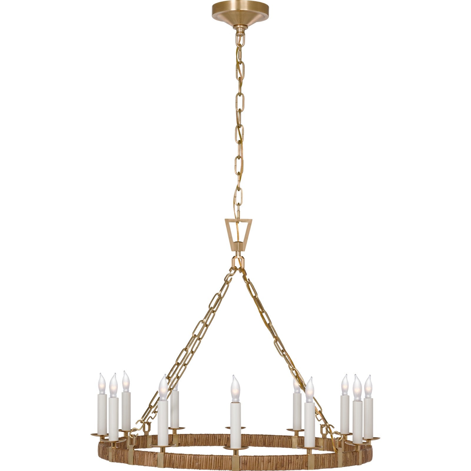 Darlana Medium Wrapped Ring Chandelier - Visual Comfort Ceiling Lights
