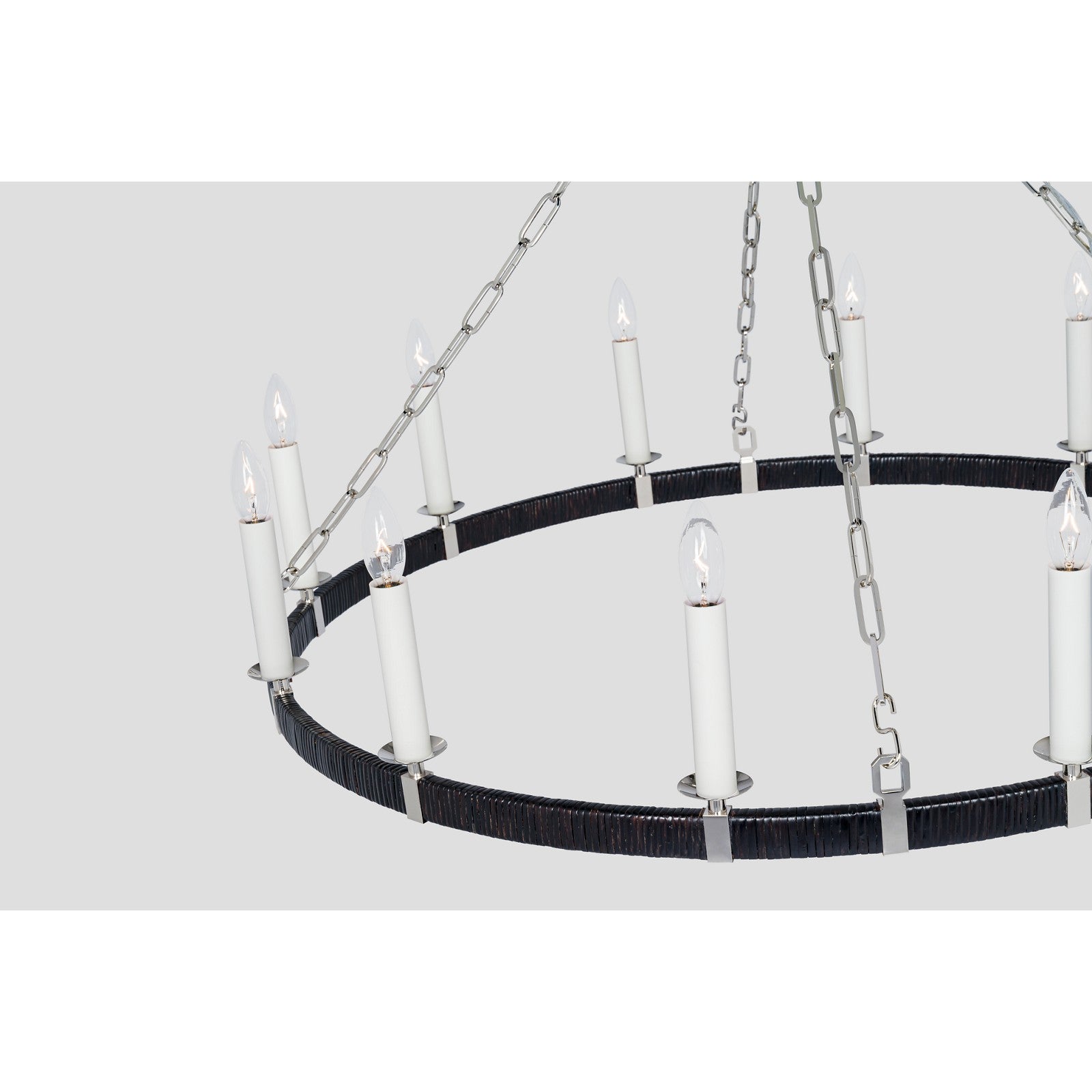 Darlana Large Wrapped Ring Chandelier - Visual Comfort Ceiling Lights